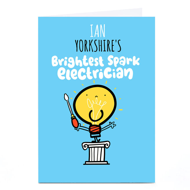Personalised Fruitloops Card - Brightest Spark Electrician