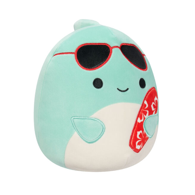 Squishmallows 7.5-Inch Perry the Dolphin with Surfboard