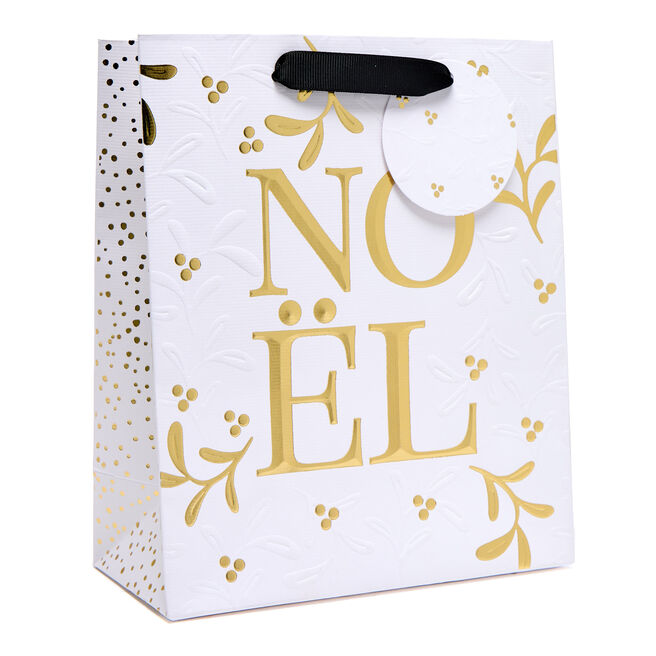 Noel Mistletoe Medium Portrait Gift Bag