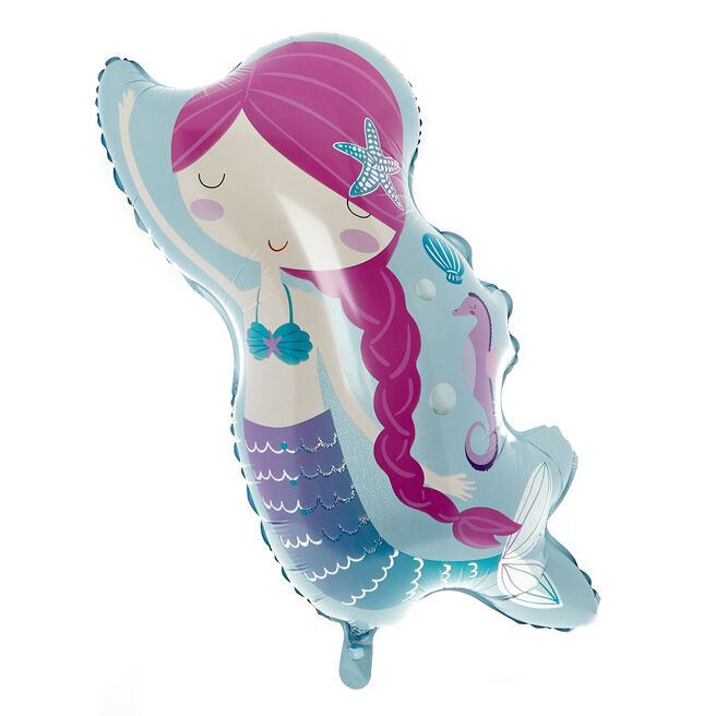 32-Inch Mermaid Foil Helium Balloon