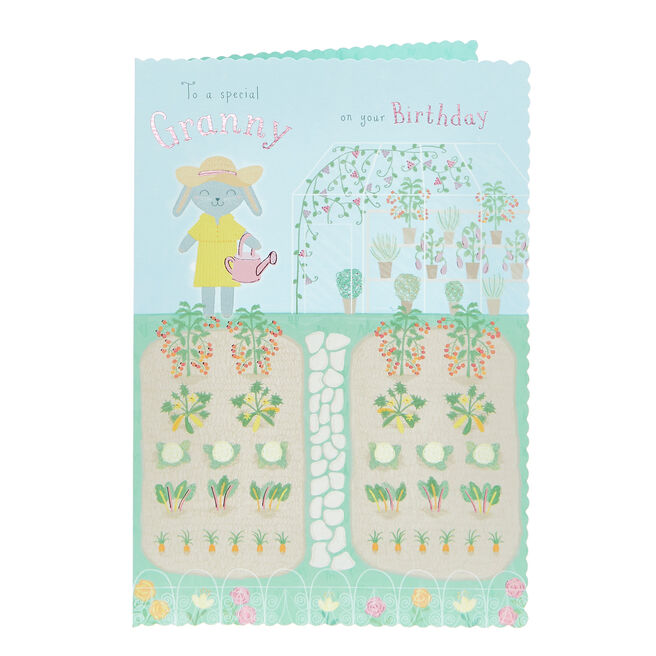Birthday Card - Special Granny, Gardening