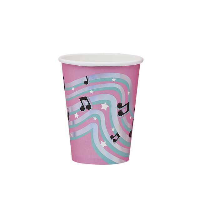 Musical Note Paper Cups - Pack of 8