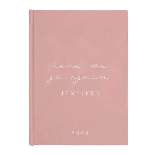 Personalised Diary - Here We Go Again