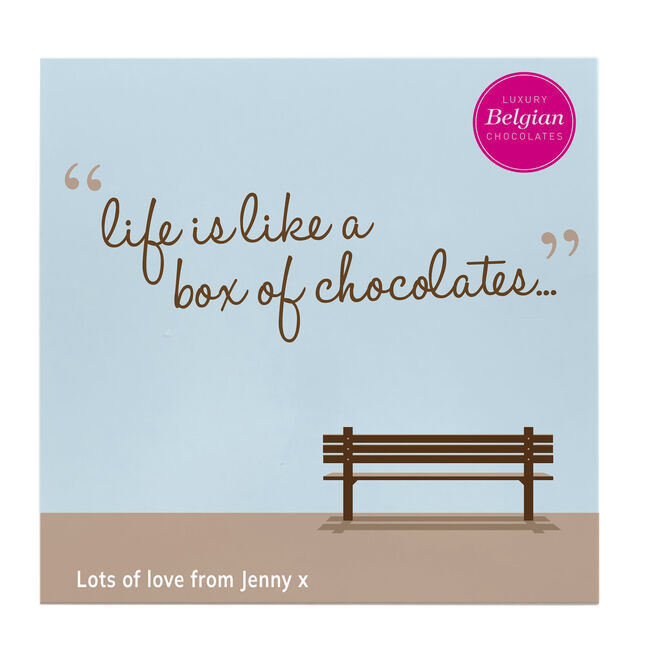 Personalised Belgian Chocolates - Life Is Like A Box Of Chocolates