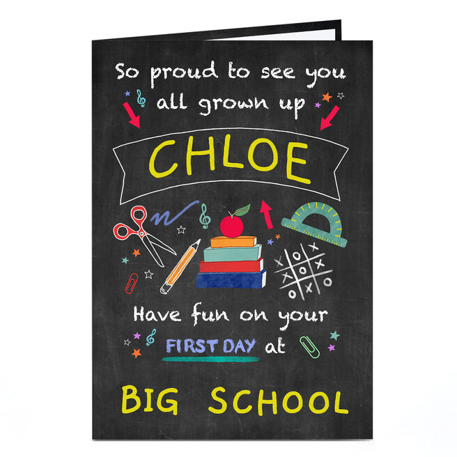 Personalised Back To School Card - All Grown Up