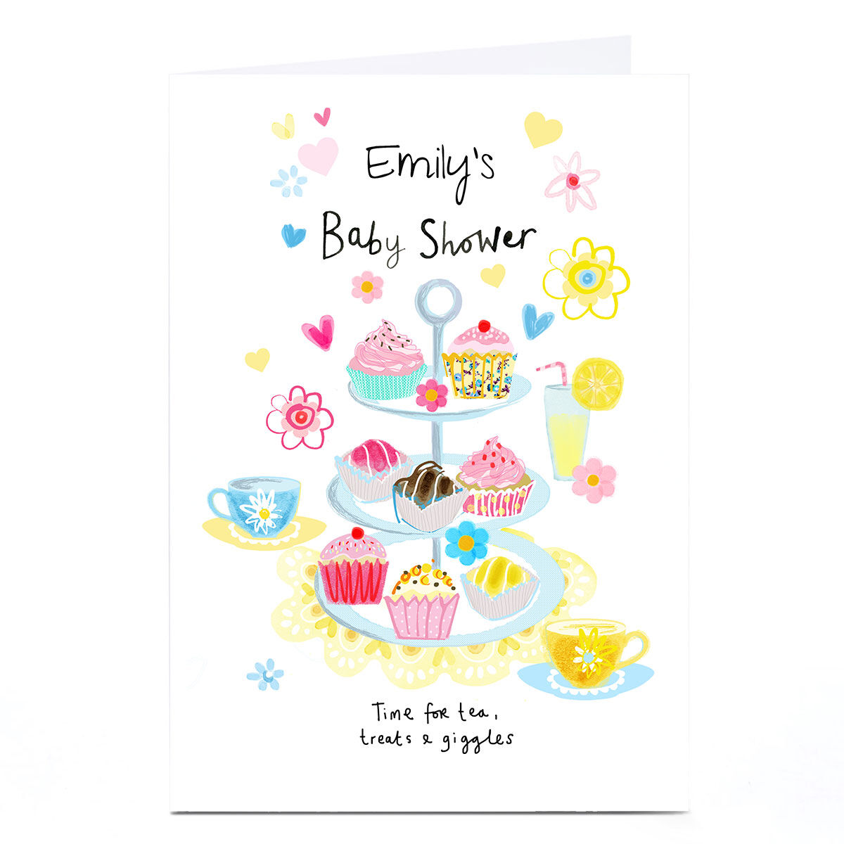 Buy Personalised Baby Shower Invitation Afternoon Tea for GBP
