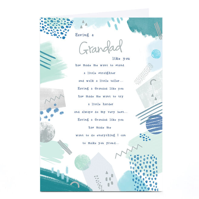 Birthday Card - Having A Grandad Like You