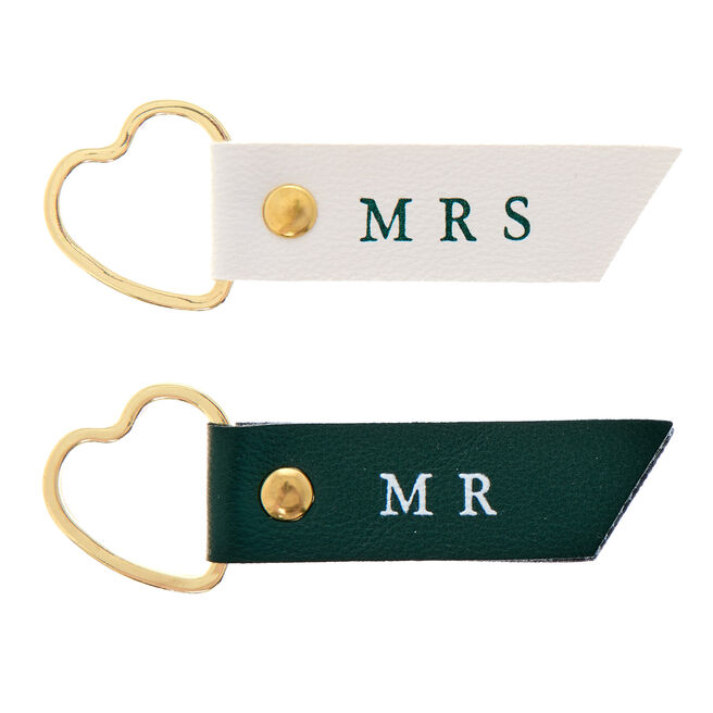 Mr & Mrs Couple's Keyrings