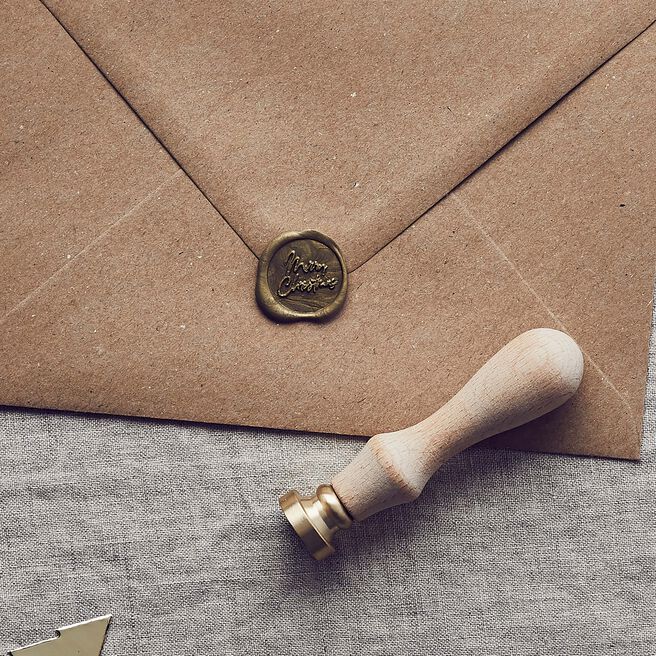 Merry Christmas Wax Seal Stamp