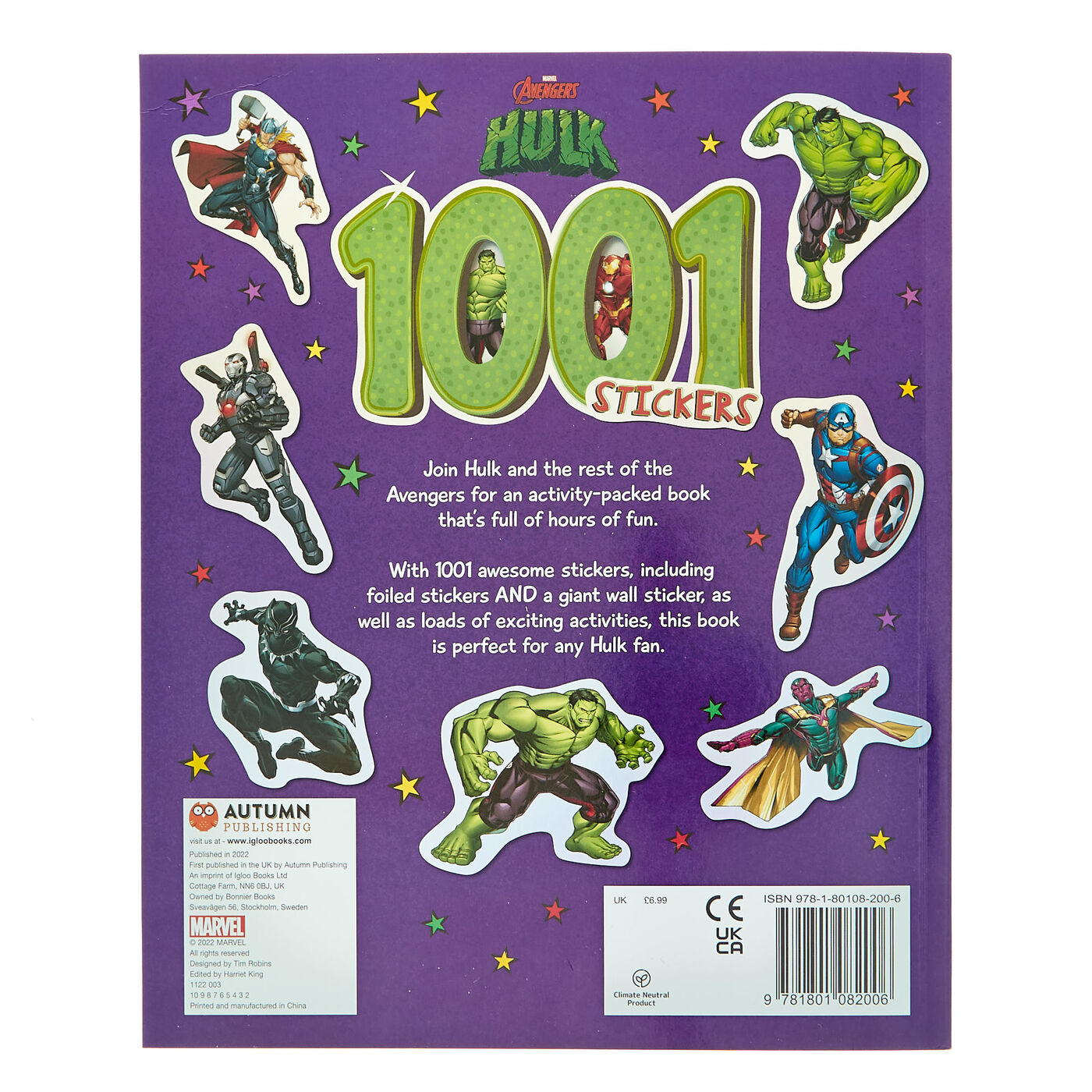 Buy Marvel Hulk 1001 Stickers & Activities for GBP 2.99 Card Factory UK