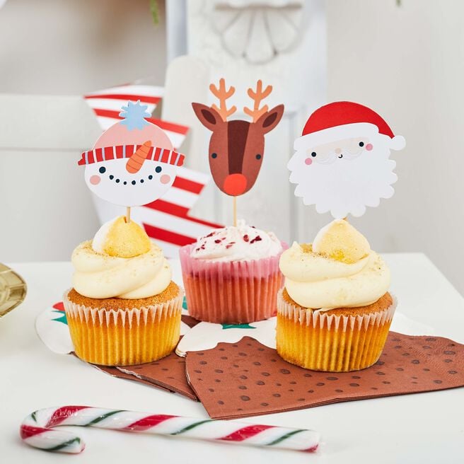 Festive Friends Food Picks - Pack of 12