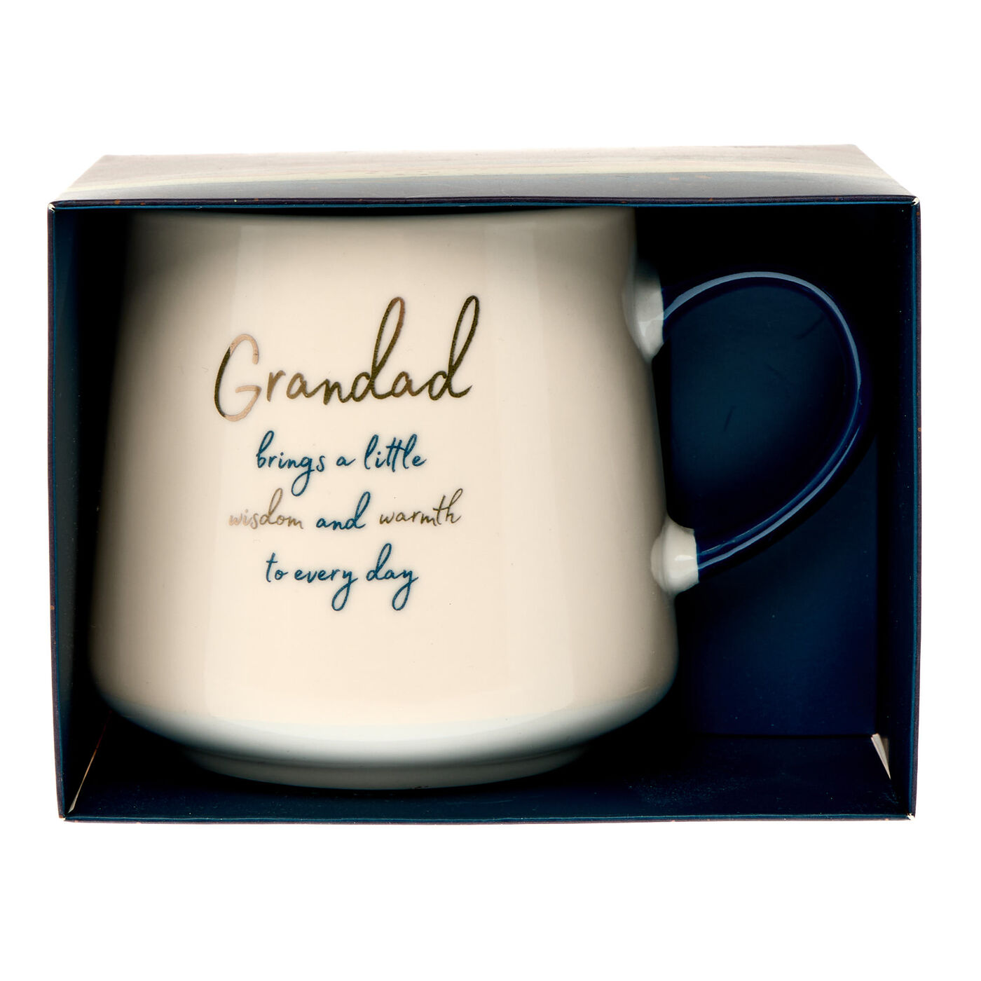 Sottobicchiere Personalizzato 'Best Grandad Ever' – Regalo Per Nonno In MDF Lucido (Blu/Rosso) 9x9 Cm - 3
