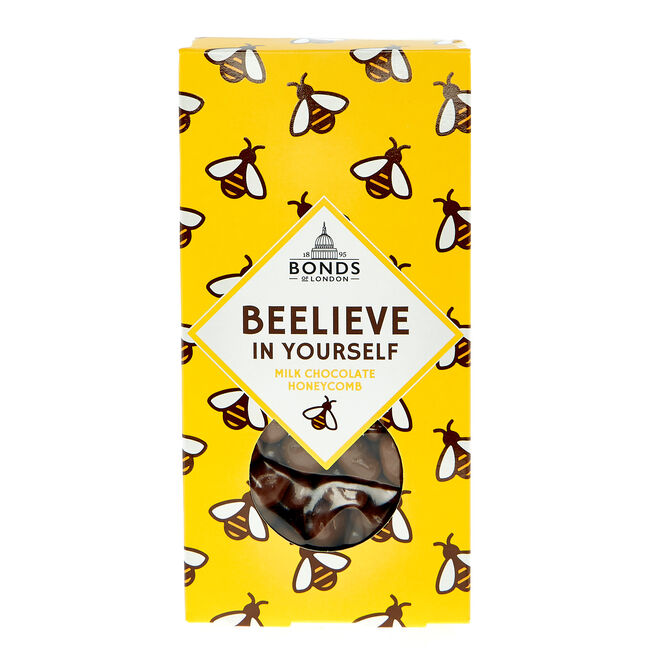 Bonds Of London 'Beelieve In Yourself' Milk Chocolate Honeycomb