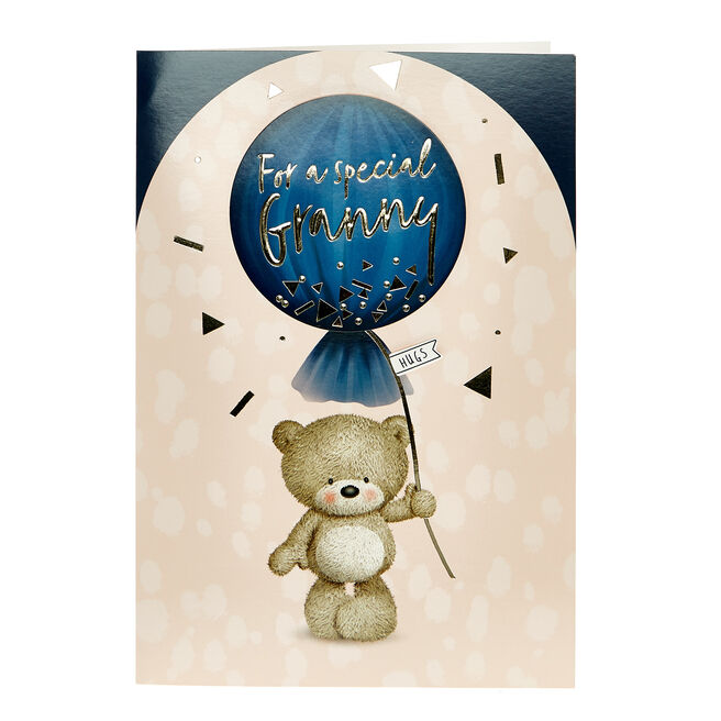 Hugs Bear Birthday Card - Special Granny