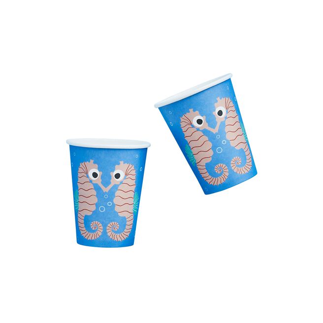 Seahorse Paper Cups - Pack of 8