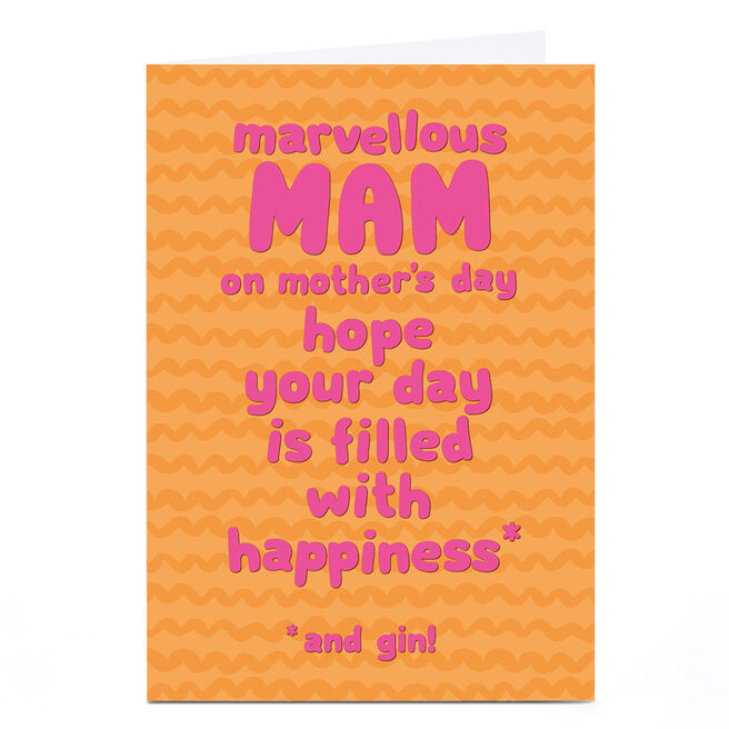 Personalised Shout! Mother's Day Card - Marvellous Mam