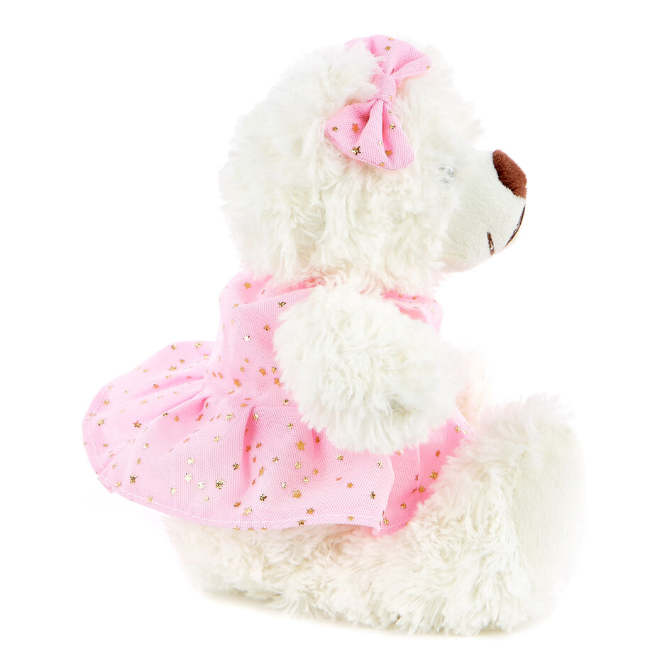 open lace back dress Mint Blue Long Hair Bear & Cute Pink Dress Set of 4 main image 0