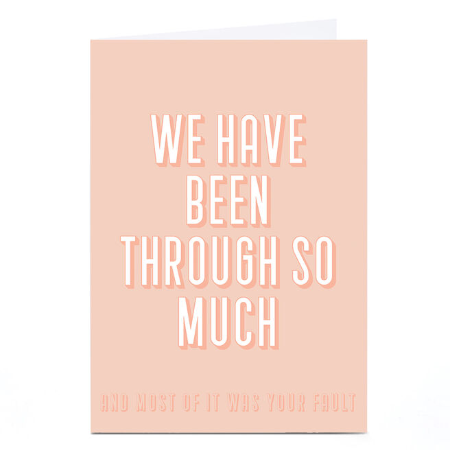 Personalised Phoebe Munger Card - Your Fault