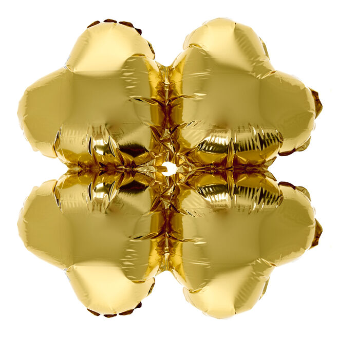 Gold Air-Fill Hearts Balloon Base