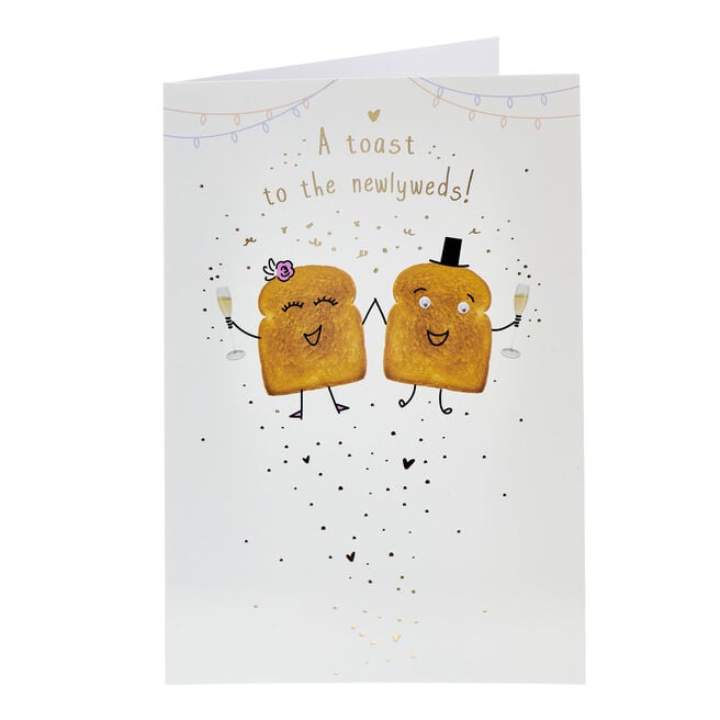 A Toast To The The Newlyweds Wedding Card