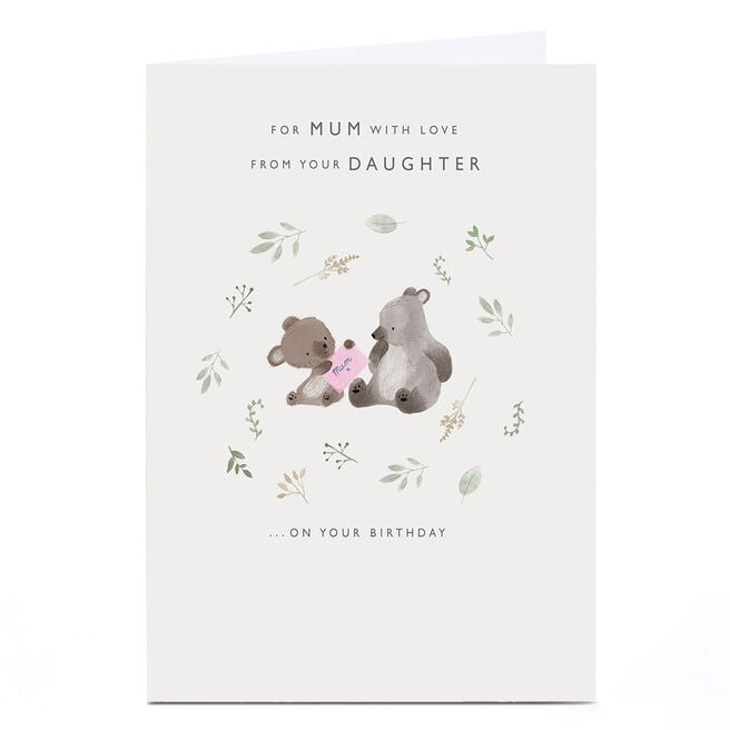 Birthday Card - Bright Letters, Daughter
