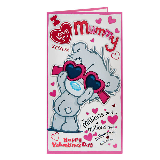 I Love You Mummy Tatty Teddy Valentine's Day Card