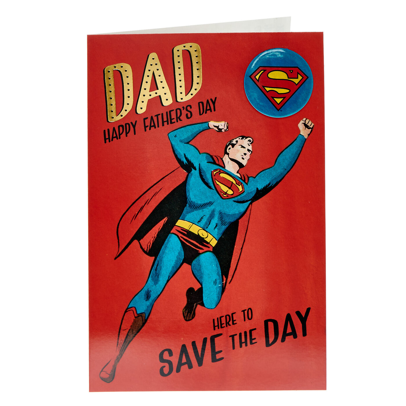 Buy Dad Superman Father's Day Card With Badge for GBP 1.99 | Card ...