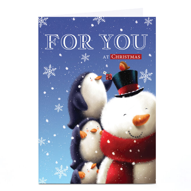 Personalised Christmas Card - For You
