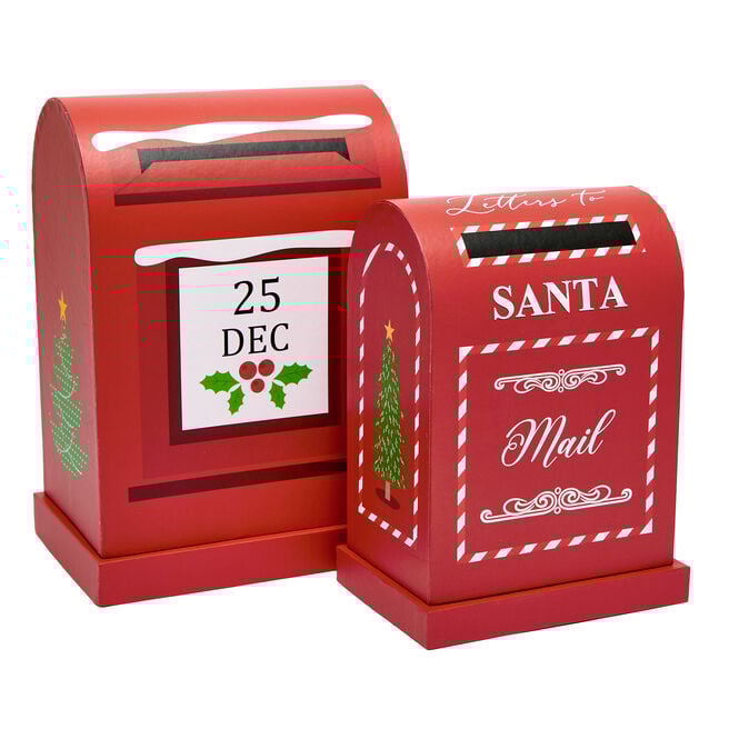 Christmas Post Box Gift Boxes - Set of 2