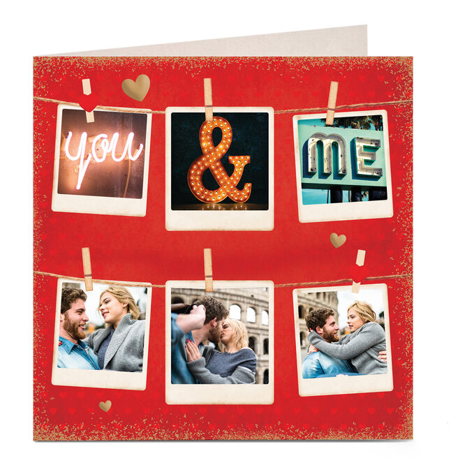 Personalised Valentine's Photo Card - You & Me