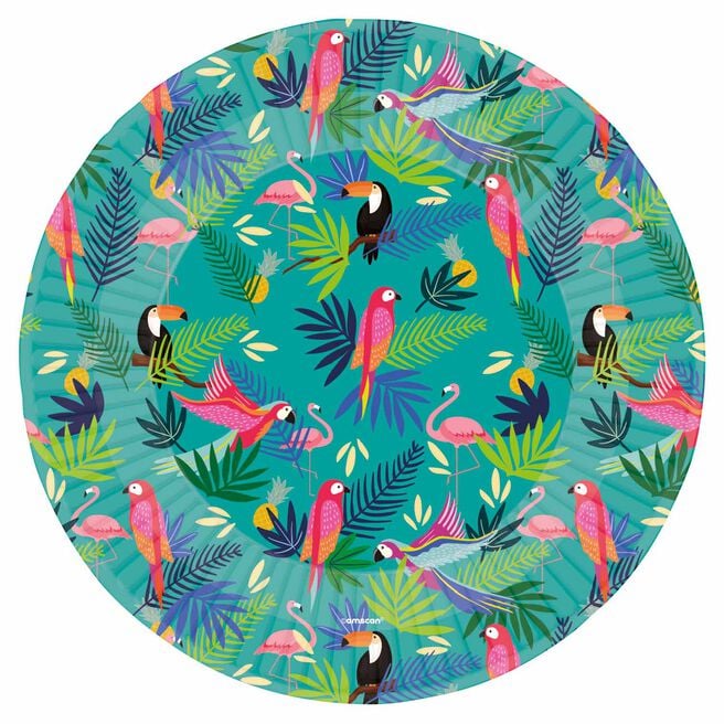 Club Tropicana Party Plates - Pack of 8