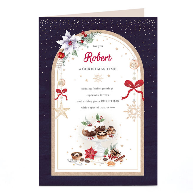 Personalised Christmas Card - Special Treat Or Two
