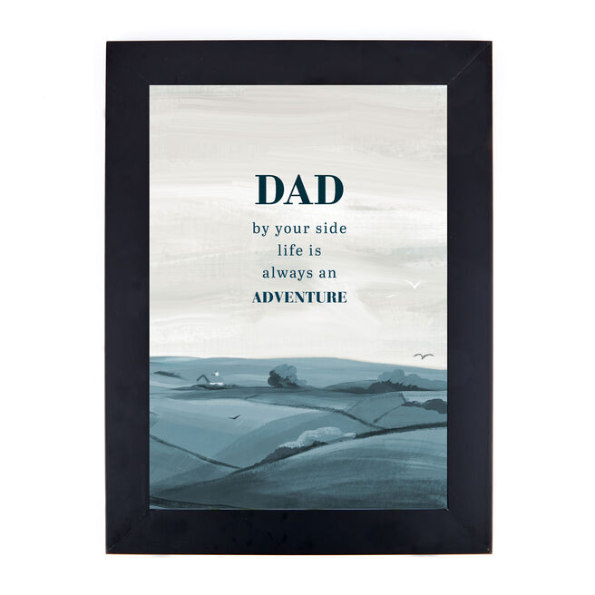Personalised Father's Day Print - Life Is Always An Adventure