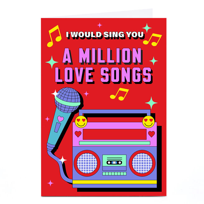 Valentine's Day Card - A Million Love Songs