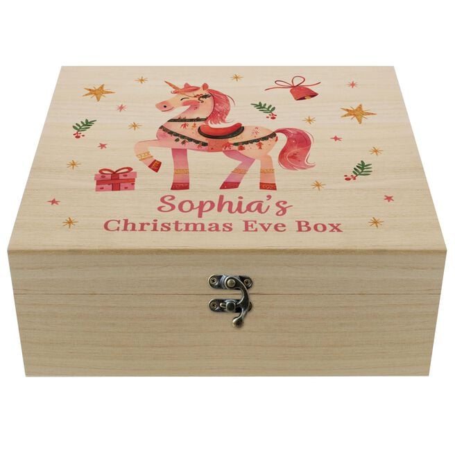 Personalised Unicorn Christmas Eve Box