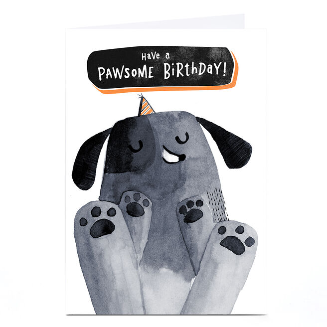 Personalised Andrew Thornton Birthday Card - Pawsome Birthday