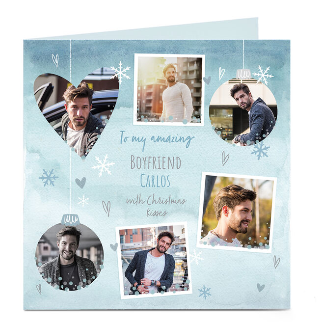 Photo Christmas Card  - Boyfriend 6 Frames