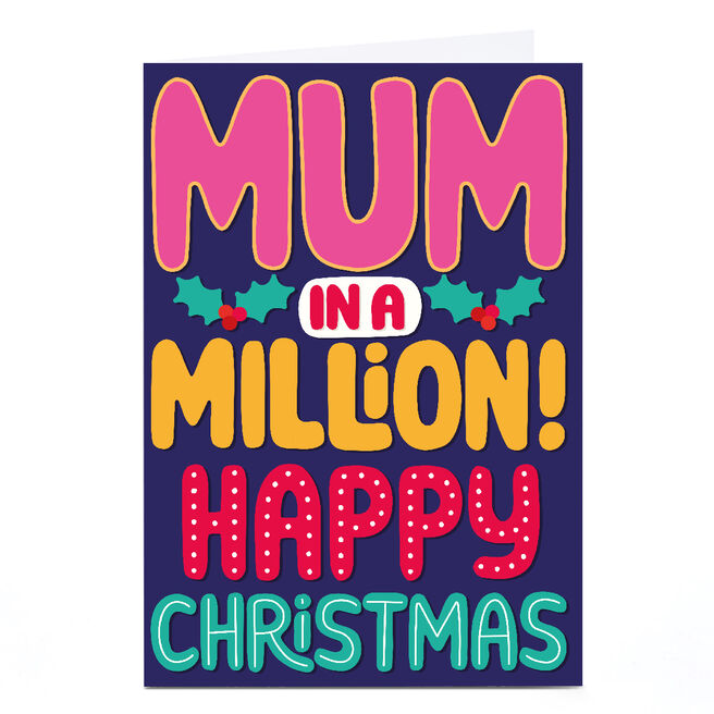 Personalised Bangheads Christmas Card - Mum in a Million