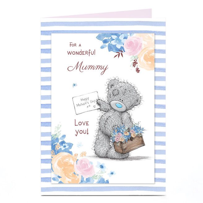 Personalised Tatty Teddy Mother's Day Card - Happy Mother's Day Note, Mummy