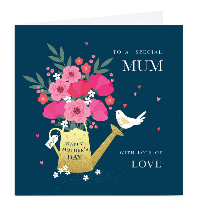 Personalised Klara Hawkins Mother's Day Card - Watering Can