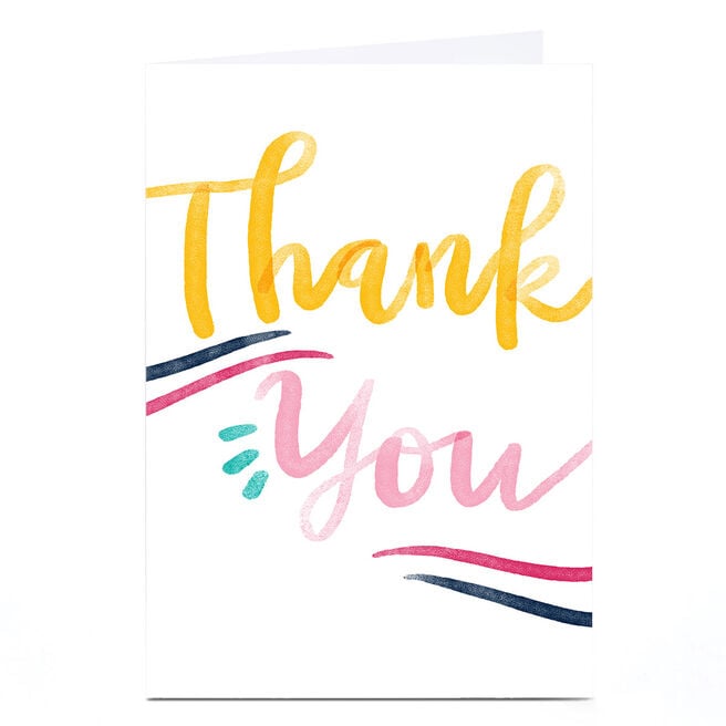 Personalised  Emma Valenghi Thank You Card