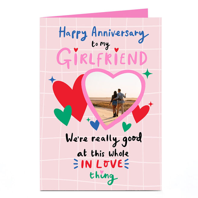 Personalised Anniversary Photo Card - To My Girlfriend