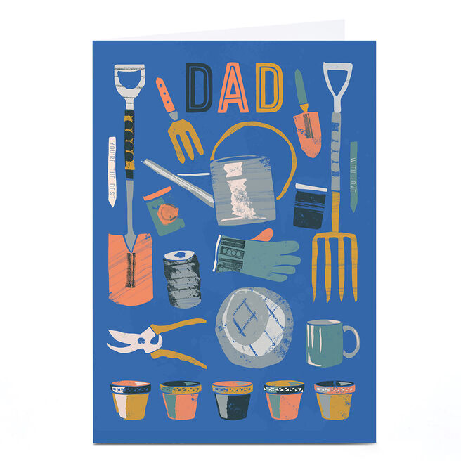 Personalised Rebecca Prinn Birthday Card - Dad, Gardening