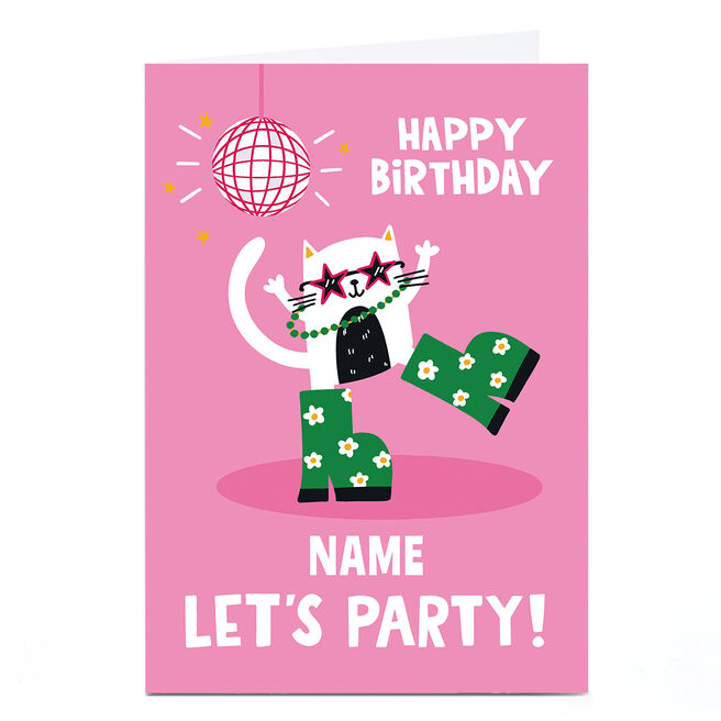 Personalised Birthday Card - Let's Party!