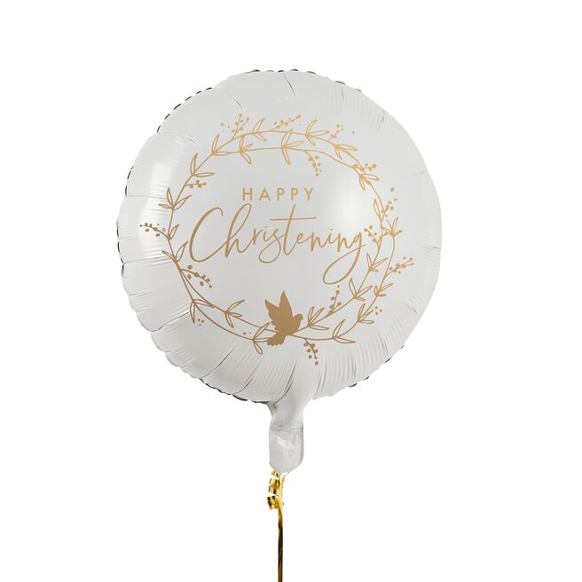 Happy Christening 22-Inch Foil Balloon
