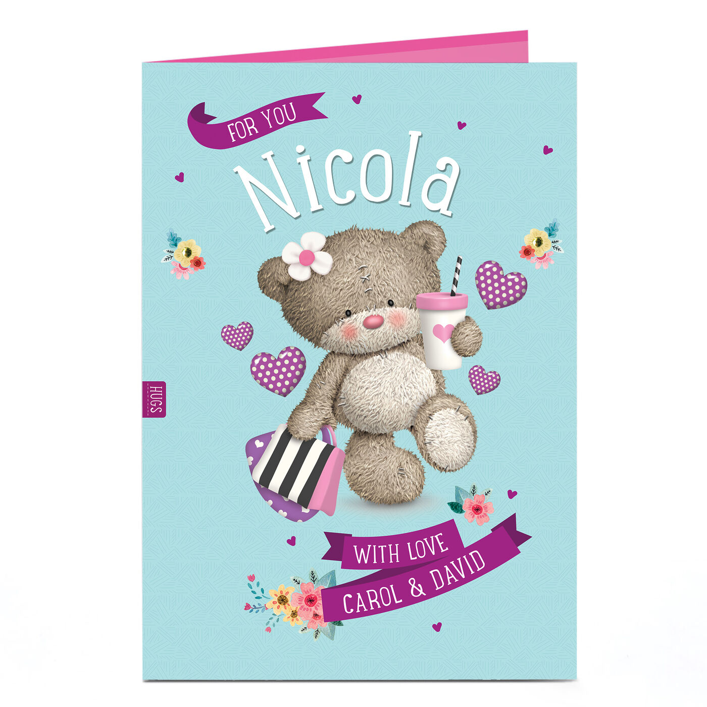 Buy Personalised Hugs Bear Card - With Love for GBP 2.99 | Card Factory UK