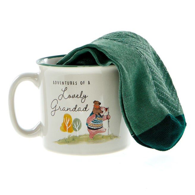 Lovely Grandad Mug & Socks Gift Set
