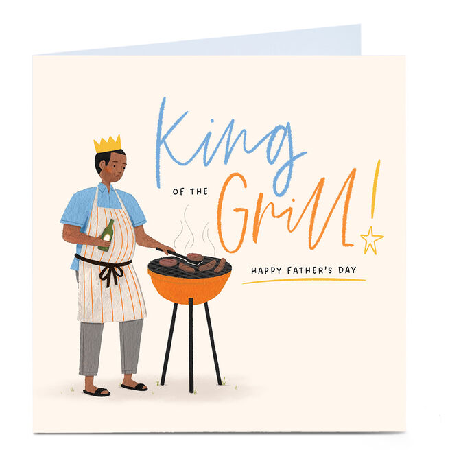 Personalised Father's Day Card - King Of The Grill