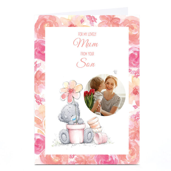 Personalised Tatty Teddy Mother's Day Card - Plant Pots 