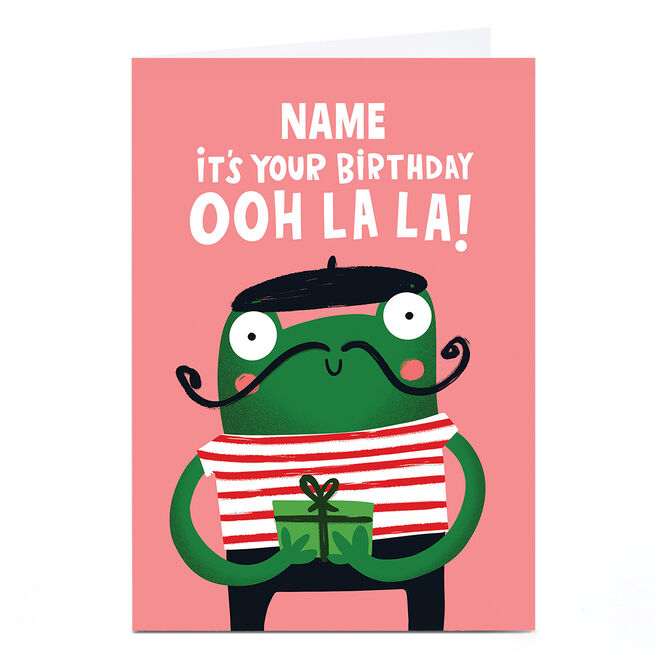 Personalised Birthday Card - Ooh La La!